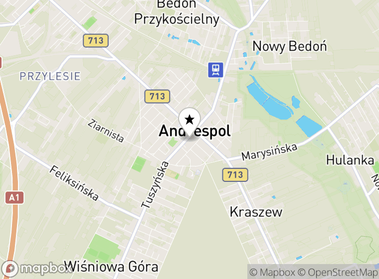 Hulajnogi elektryczne Andrespol mapa