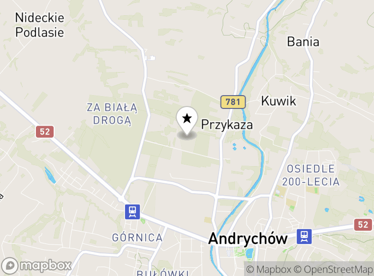 Hulajnogi elektryczne Andrychów mapa