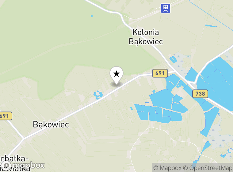 Hulajnogi elektryczne Bąków mapa