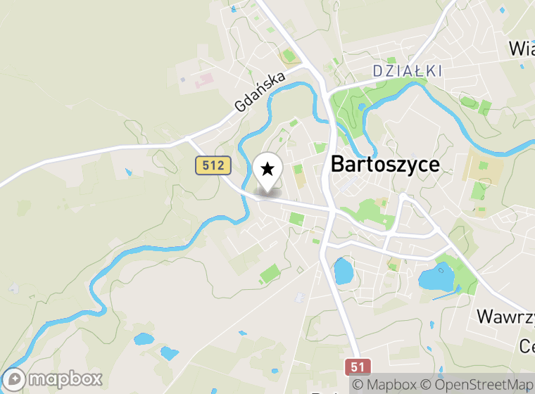 Hulajnogi elektryczne Bartoszyce mapa