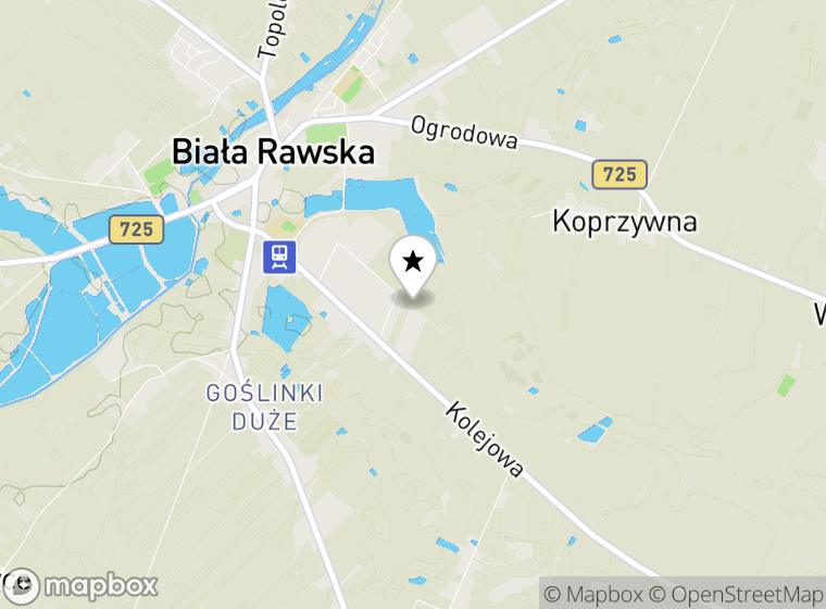 Hulajnogi elektryczne Biała Rawska mapa