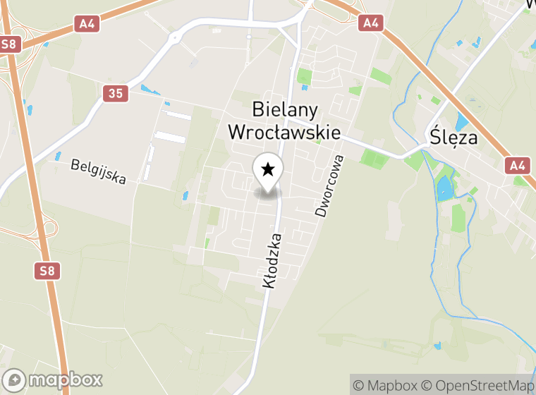 Hulajnogi elektryczne Bielany Wrocławskie mapa