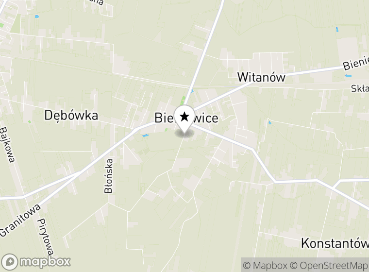 Hulajnogi elektryczne Bieniewice mapa