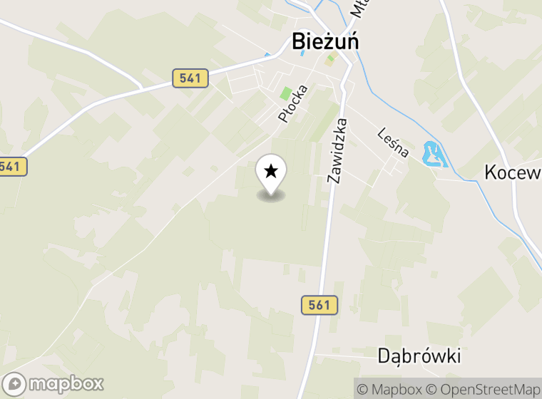 Hulajnogi elektryczne Bieżuń mapa