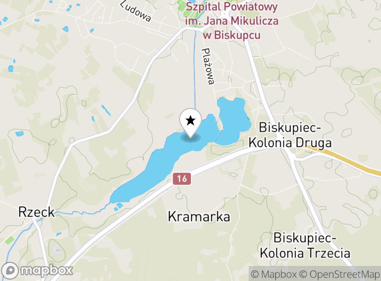 Hulajnogi elektryczne Biskupiec mapa