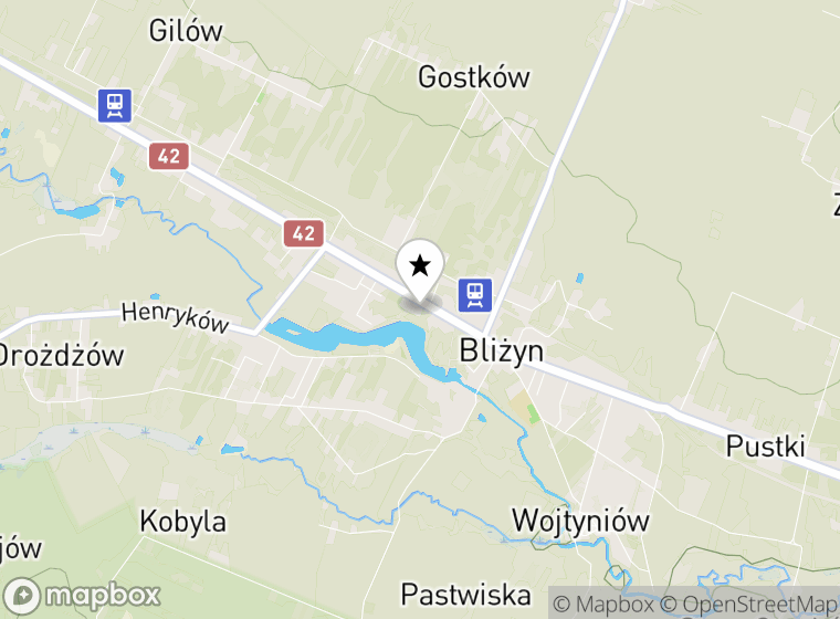 Hulajnogi elektryczne Bliżyn mapa