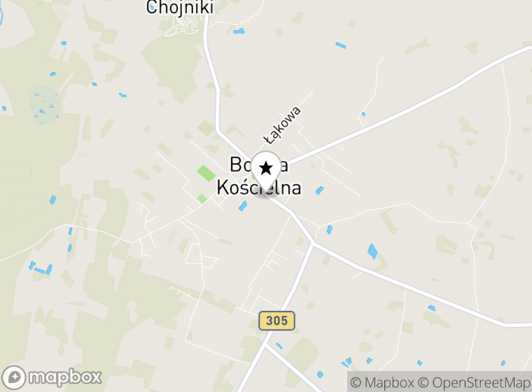 Hulajnogi elektryczne Boruja Kościelna mapa