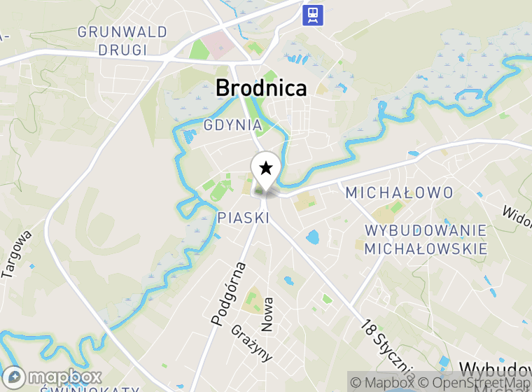 Hulajnogi elektryczne Brodnica mapa