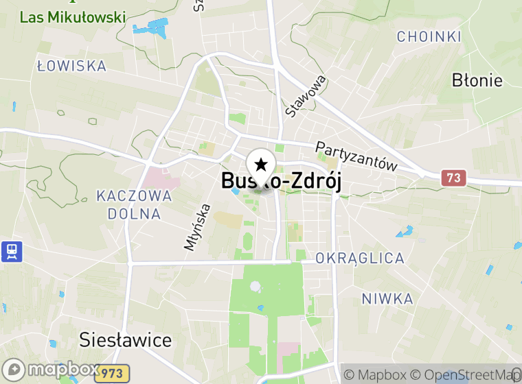 Hulajnogi elektryczne Busko-Zdrój mapa