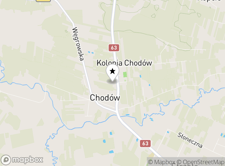 Hulajnogi elektryczne Chodów mapa