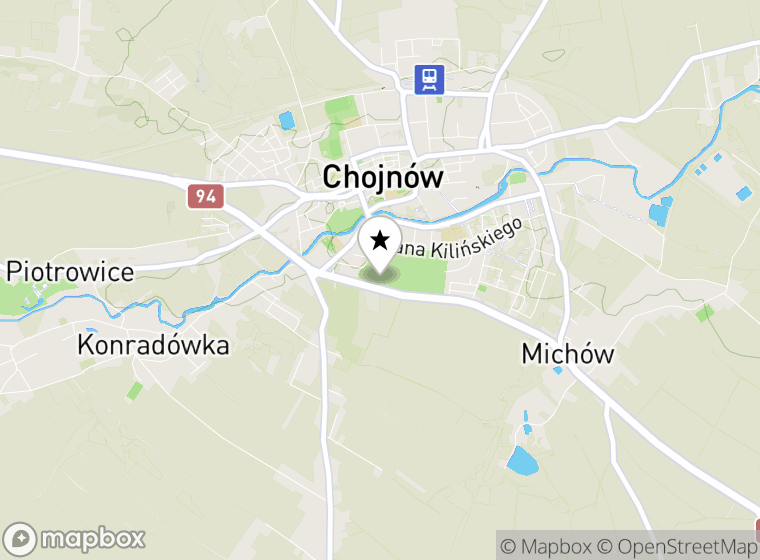 Hulajnogi elektryczne Chojnów mapa