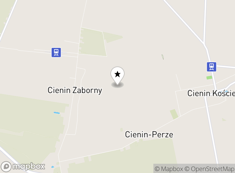 Hulajnogi elektryczne Cienin Zaborny mapa