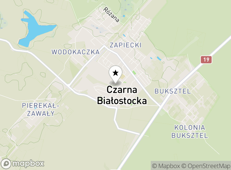 Hulajnogi elektryczne Czarna Białostocka mapa