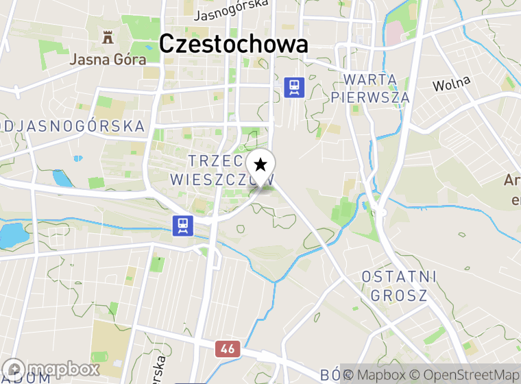 Hulajnogi elektryczne Częstochowa mapa