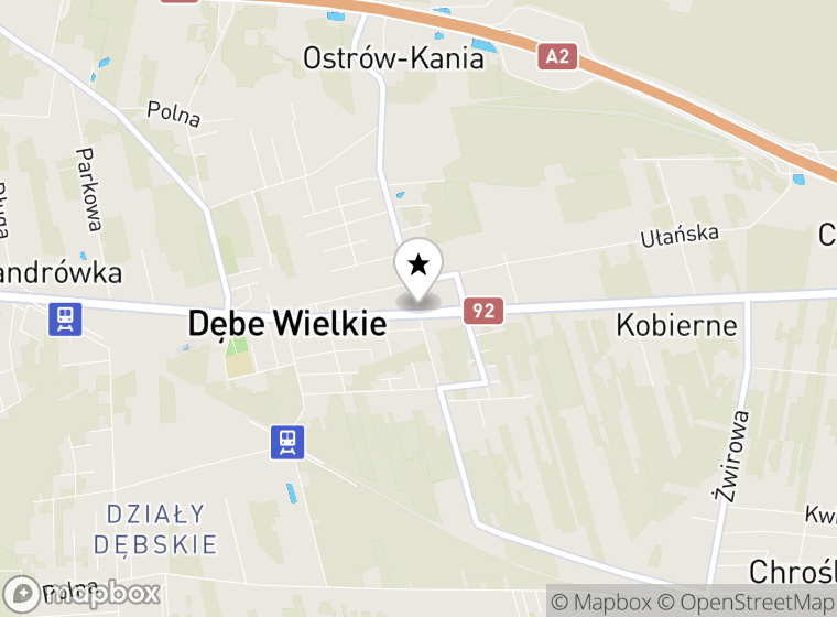 Hulajnogi elektryczne Dębe Wielkie mapa