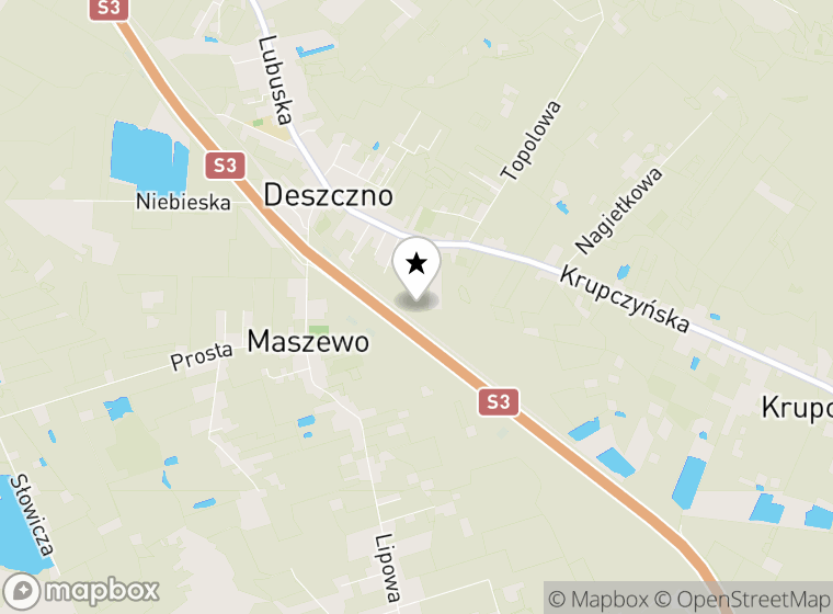 Hulajnogi elektryczne Deszczno mapa