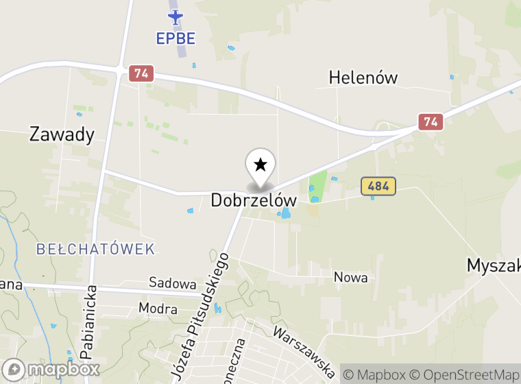 Hulajnogi elektryczne Dobrzelów mapa