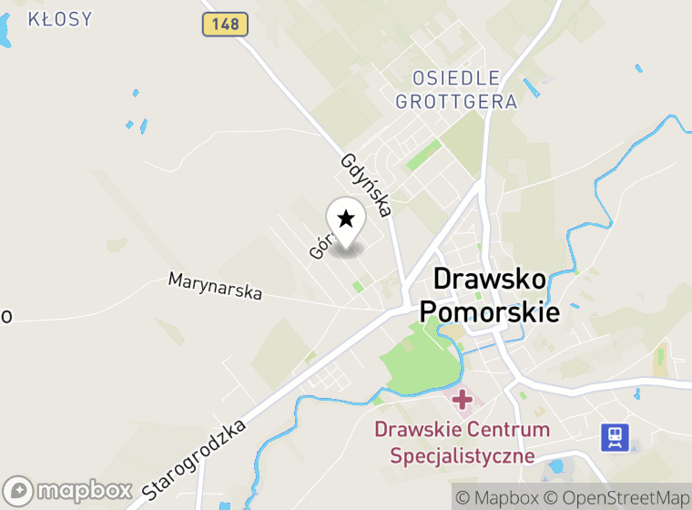 Hulajnogi elektryczne Drawsko Pomorskie mapa