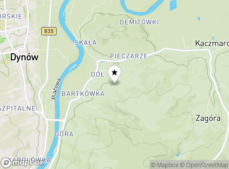 Hulajnogi elektryczne Dynów mapa