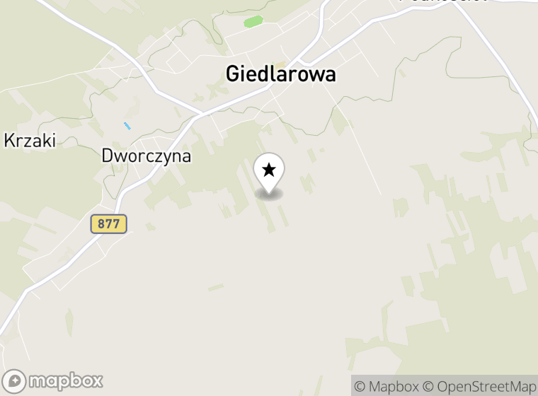 Hulajnogi elektryczne Giedlarowa mapa