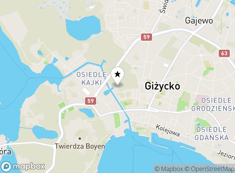 Hulajnogi elektryczne Giżycko mapa