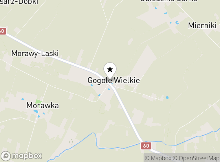 Hulajnogi elektryczne Gogole Wielkie mapa