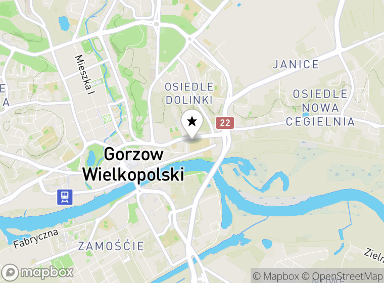 Hulajnogi elektryczne Gorzów Wielkopolski mapa