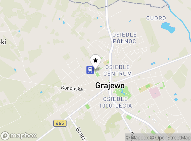 Hulajnogi elektryczne Grajewo mapa