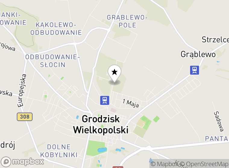 Hulajnogi elektryczne Grodzisk Wielkopolski mapa