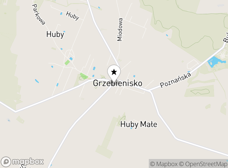 Hulajnogi elektryczne Grzebienisko mapa