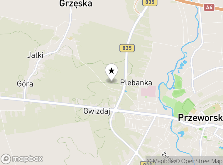 Hulajnogi elektryczne Grzęska mapa