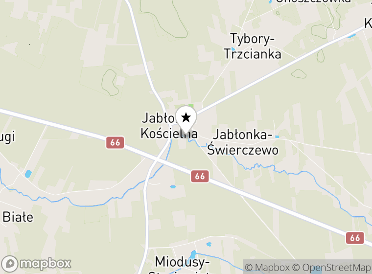 Hulajnogi elektryczne Jabłonka mapa