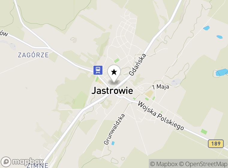 Hulajnogi elektryczne Jastrowie mapa