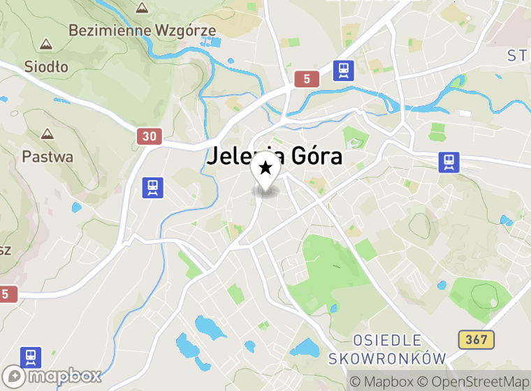 Hulajnogi elektryczne Jelenia Góra mapa