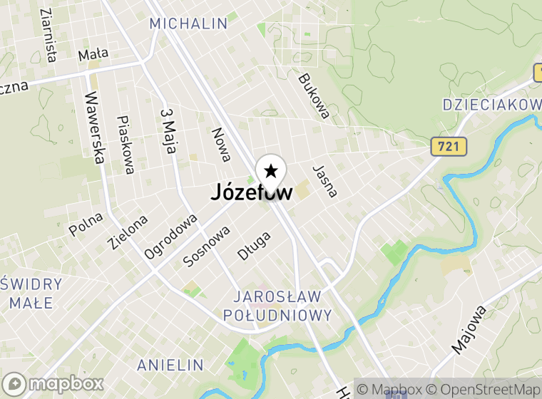 Hulajnogi elektryczne Józefów mapa