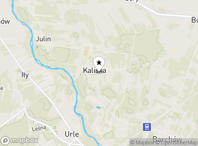 Hulajnogi elektryczne Kaliska mapa