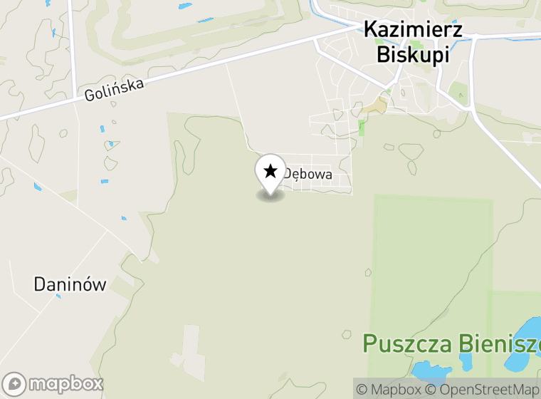 Hulajnogi elektryczne Kazimierz Biskupi mapa