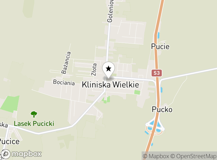 Hulajnogi elektryczne Kliniska Wielkie mapa