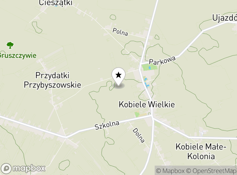 Hulajnogi elektryczne Kobiele Wielkie mapa