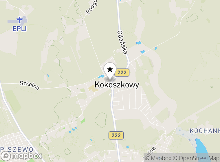 Hulajnogi elektryczne Kokoszkowy mapa