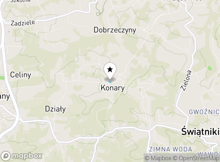 Hulajnogi elektryczne Konary mapa