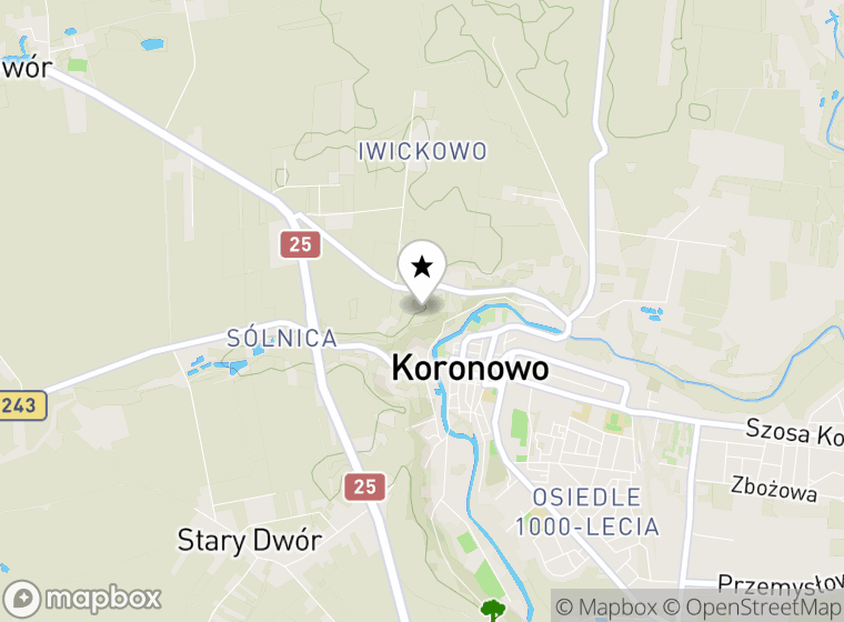 Hulajnogi elektryczne Koronowo mapa