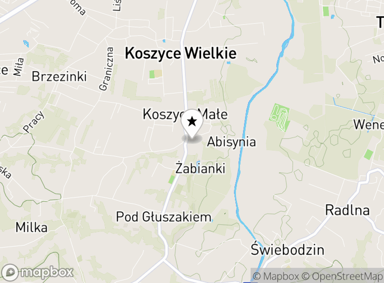 Hulajnogi elektryczne Koszyce Małe mapa