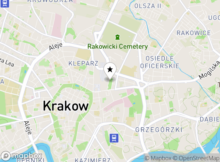 Hulajnogi elektryczne Kraków mapa