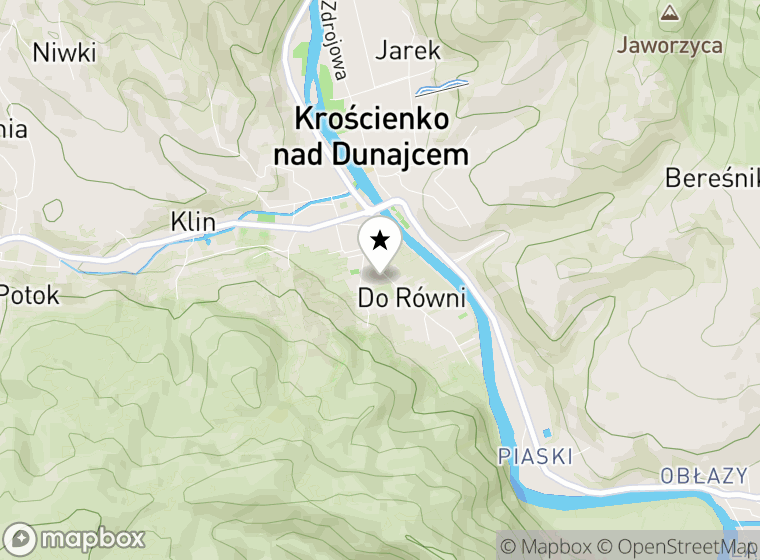 Hulajnogi elektryczne Krościenko nad Dunajcem mapa