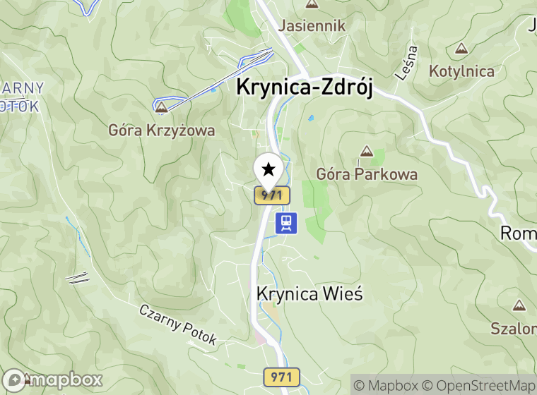 Hulajnogi elektryczne Krynica-Zdrój mapa