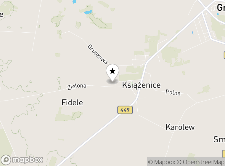 Hulajnogi elektryczne Książenice mapa