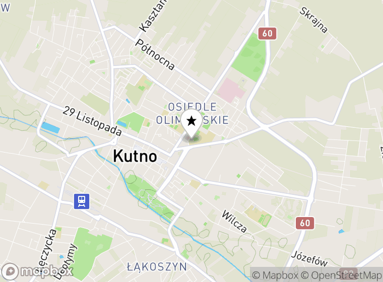 Hulajnogi elektryczne Kutno mapa