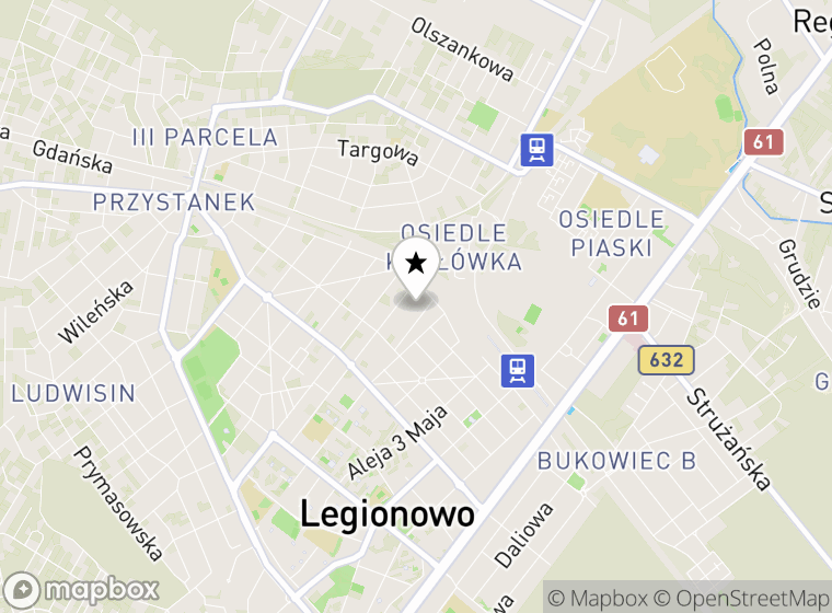 Hulajnogi elektryczne Legionowo mapa