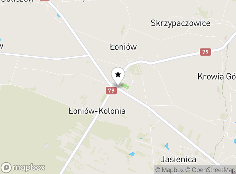 Hulajnogi elektryczne Łoniów mapa